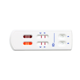 MancsLab FIV-Antikörper/FeLV-Antigen-Kombinationstest für Katzen – Safvet-Testkassette in Nahaufnahme